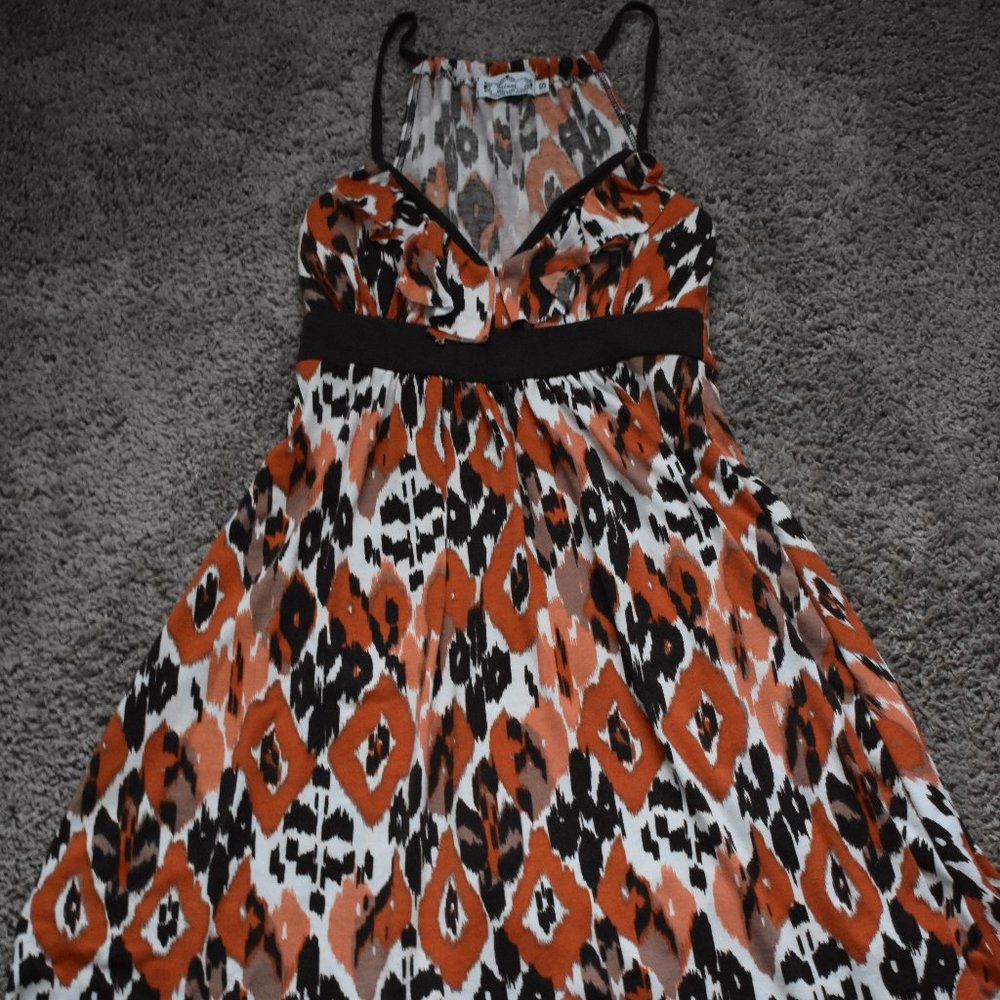 Trixxi Orange and Brown Dress Size Small